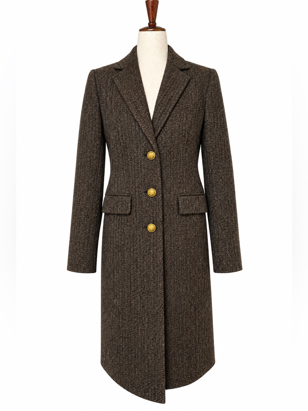 J.Crew Collection Rhodes Harris Tweed Wool Coat 6 NWOT